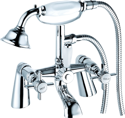 Double Handles Bath Shower Mixer Faucet For Sophisticated Bathroom T8046N
