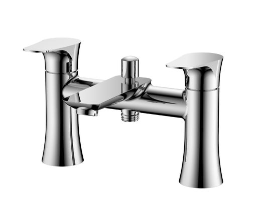Brass Bath Shower Mixer with Chrome Finish and 3 Years Warranty for Bathroom Usage at 0.5-3.0 Bar Pressure