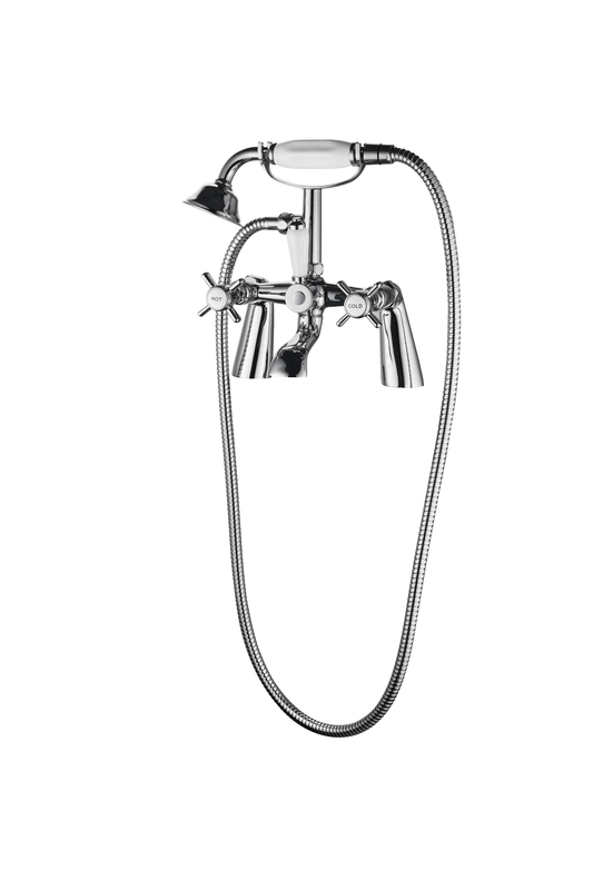 Double Handles Bath Shower Mixer Faucet For Sophisticated Bathroom T8046N